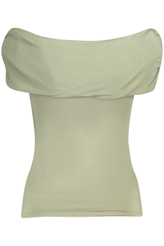 GUESS JEANS T-SHIRT MANICHE CORTE DONNA VERDE