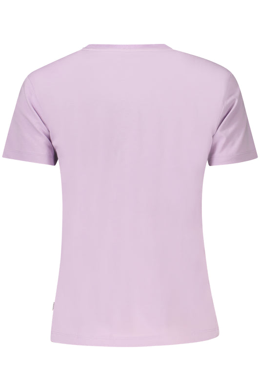 GUESS JEANS T-SHIRT MANICHE CORTE DONNA VIOLA