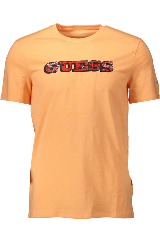 GUESS JEANS T-SHIRT MANICHE CORTE UOMO ARANCIO