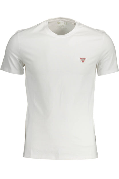 GUESS JEANS T-SHIRT MANICHE CORTE UOMO BIANCO