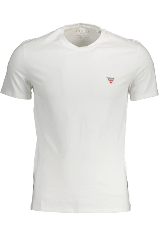 GUESS JEANS T-SHIRT MANICHE CORTE UOMO BIANCO