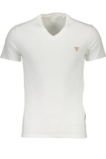 GUESS JEANS T-SHIRT MANICHE CORTE UOMO BIANCO