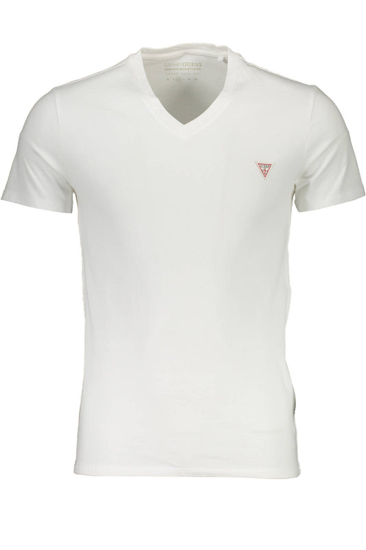 GUESS JEANS T-SHIRT MANICHE CORTE UOMO BIANCO