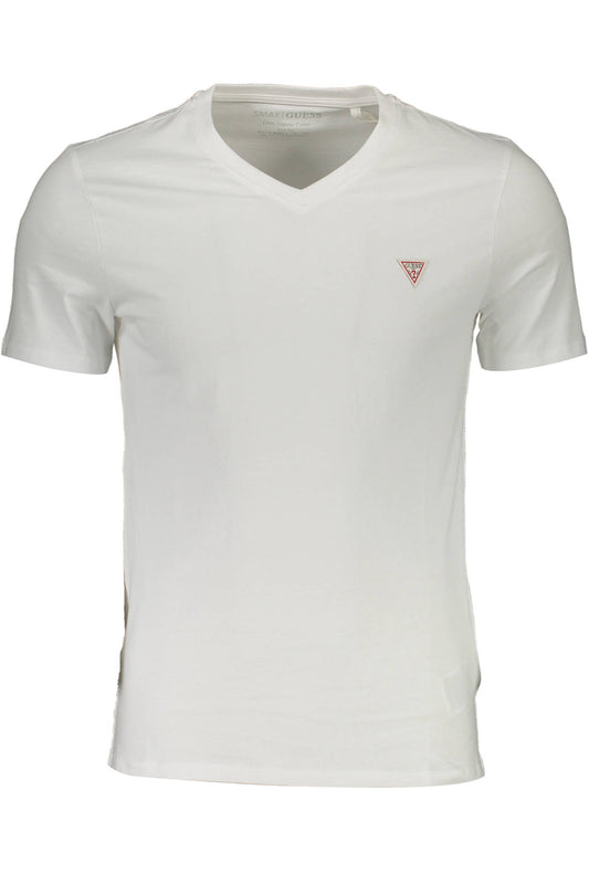 GUESS JEANS T-SHIRT MANICHE CORTE UOMO BIANCO