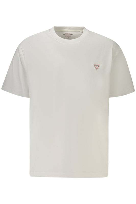 GUESS JEANS T-SHIRT MANICHE CORTE UOMO BIANCO