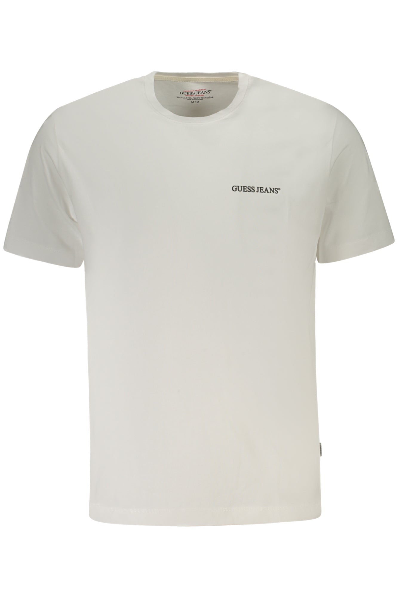 GUESS JEANS T-SHIRT MANICHE CORTE UOMO BIANCO