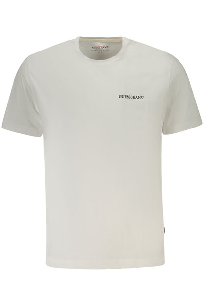 GUESS JEANS T-SHIRT MANICHE CORTE UOMO BIANCO