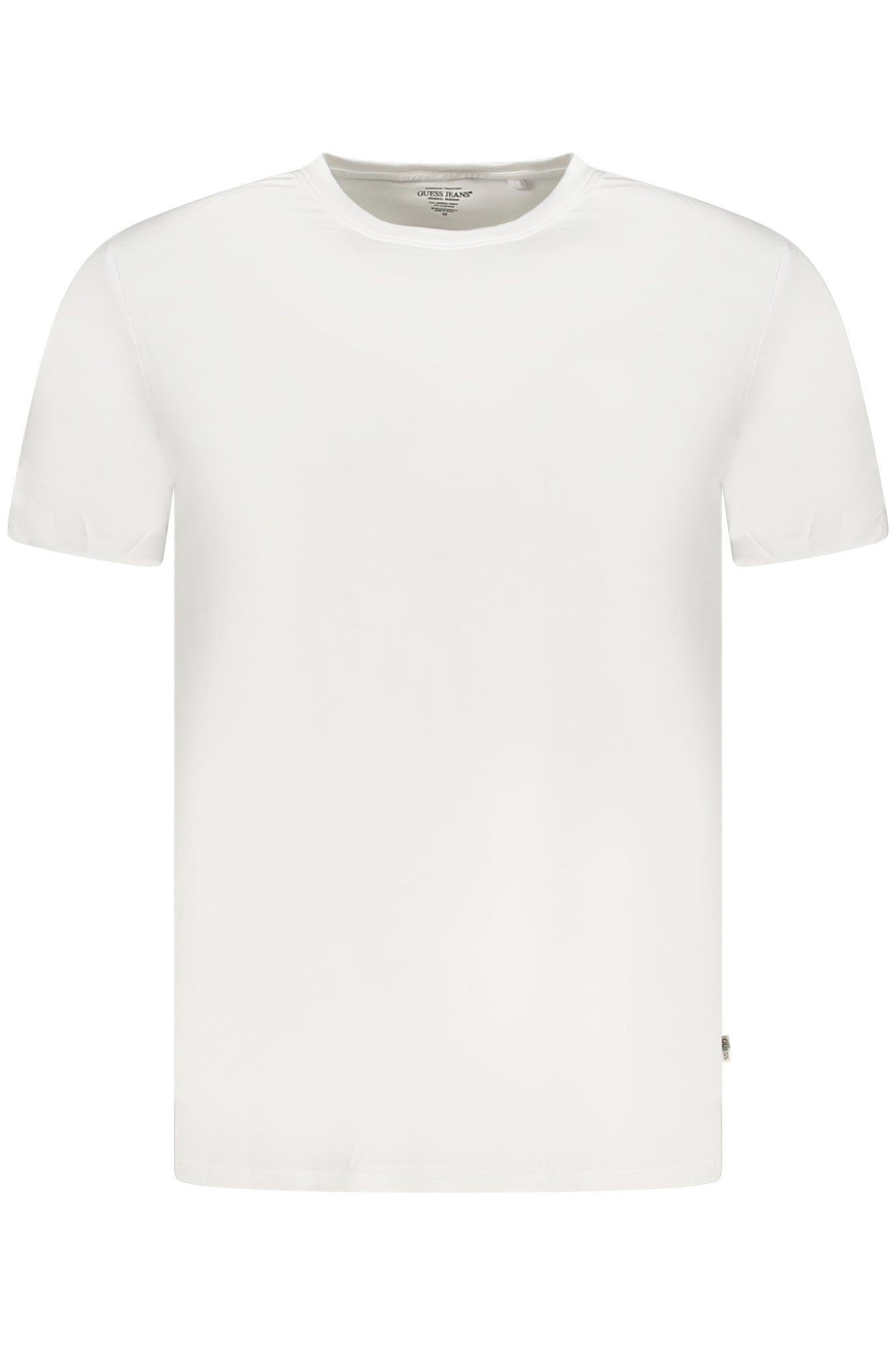 GUESS JEANS T-SHIRT MANICHE CORTE UOMO BIANCO