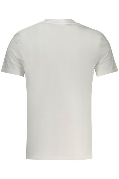 GUESS JEANS T-SHIRT MANICHE CORTE UOMO BIANCO