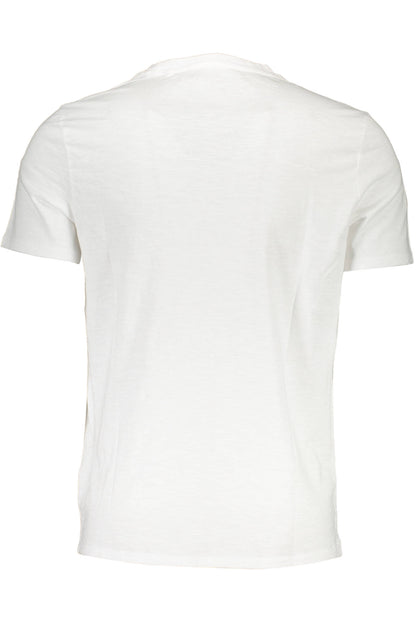 GUESS JEANS T-SHIRT MANICHE CORTE UOMO BIANCO