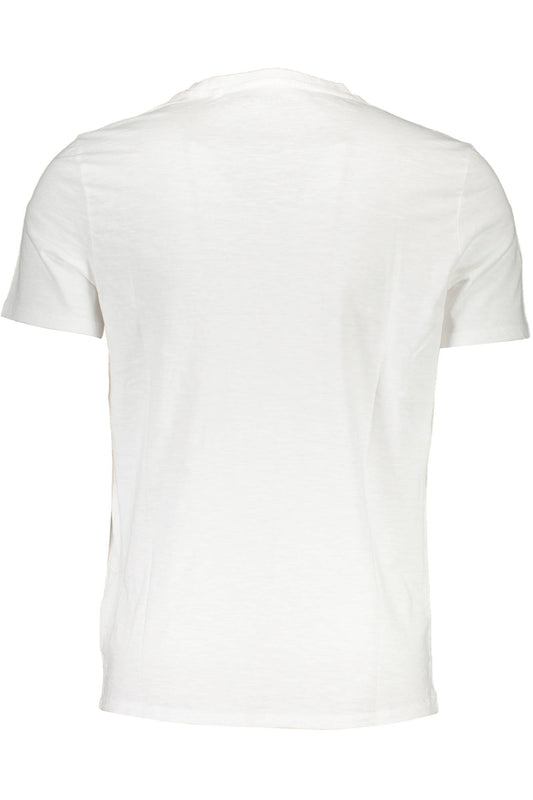 GUESS JEANS T-SHIRT MANICHE CORTE UOMO BIANCO