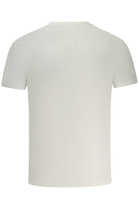 GUESS JEANS T-SHIRT MANICHE CORTE UOMO BIANCO