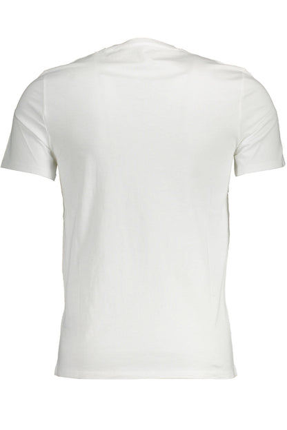 GUESS JEANS T-SHIRT MANICHE CORTE UOMO BIANCO