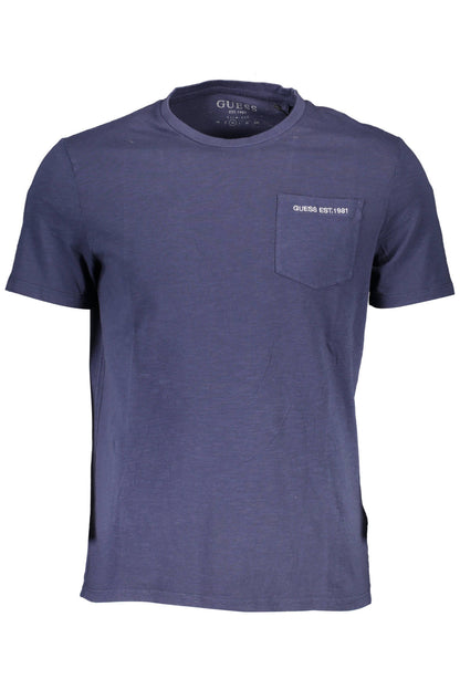 GUESS JEANS T-SHIRT MANICHE CORTE UOMO BLU
