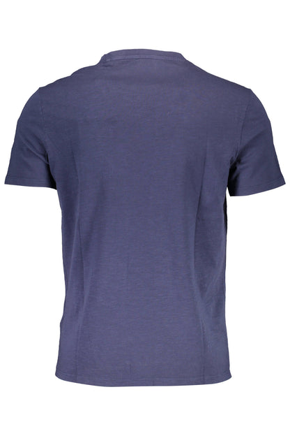 GUESS JEANS T-SHIRT MANICHE CORTE UOMO BLU