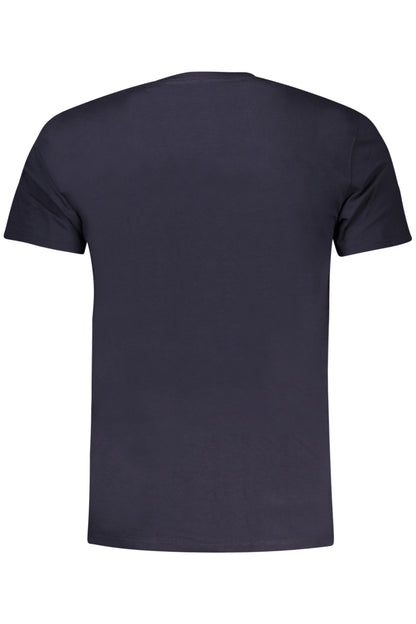 GUESS JEANS T-SHIRT MANICHE CORTE UOMO BLU