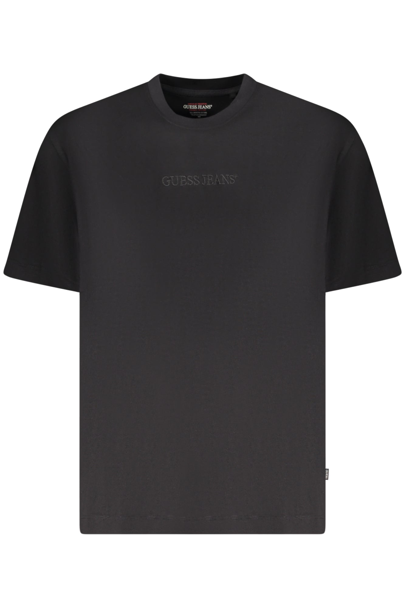 GUESS JEANS T-SHIRT MANICHE CORTE UOMO NERO