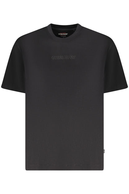 GUESS JEANS T-SHIRT MANICHE CORTE UOMO NERO
