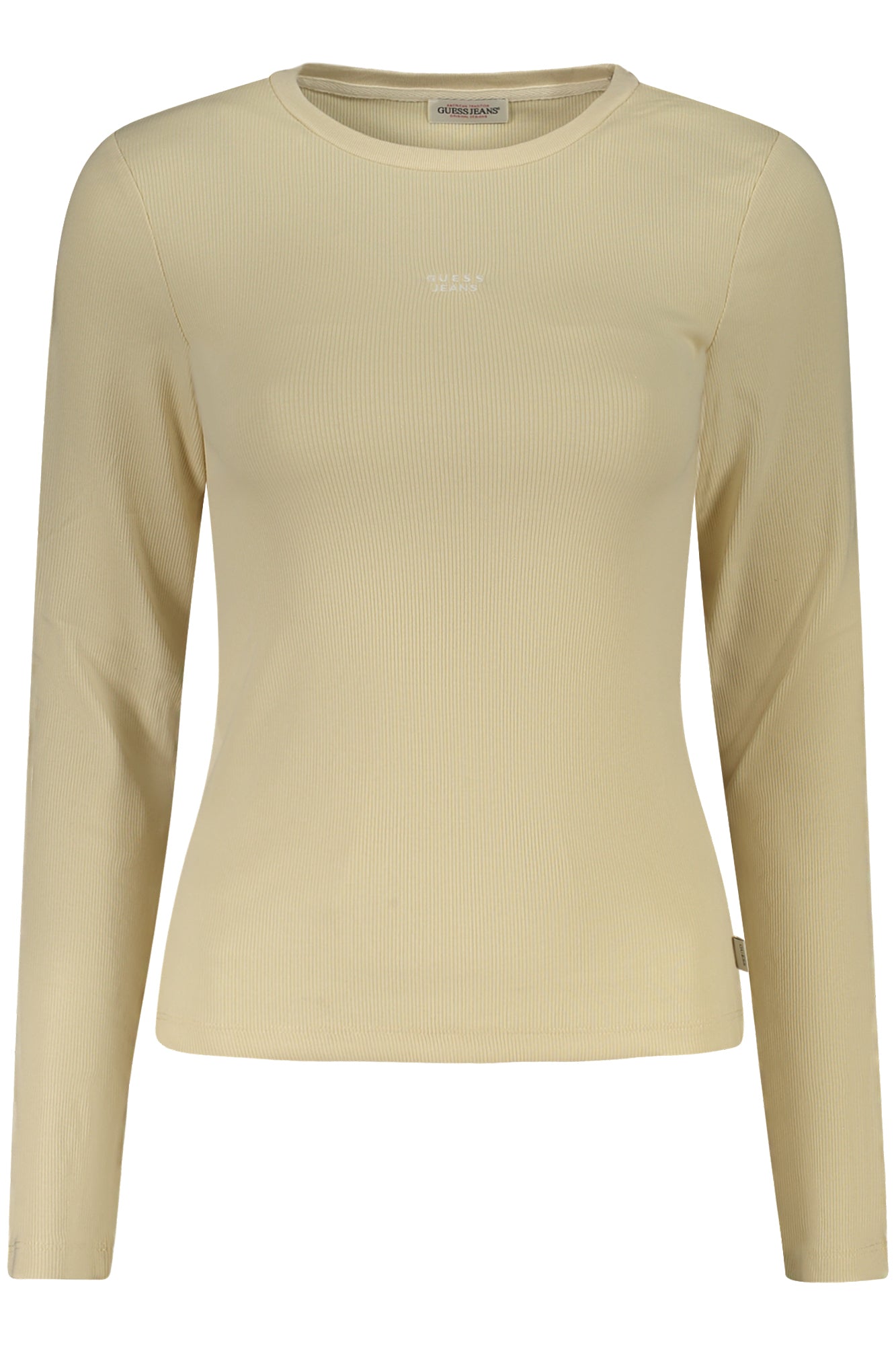 GUESS JEANS T-SHIRT MANICHE LUNGHE DONNA BEIGE