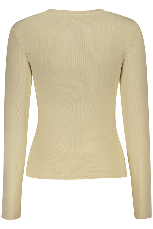 GUESS JEANS T-SHIRT MANICHE LUNGHE DONNA BEIGE