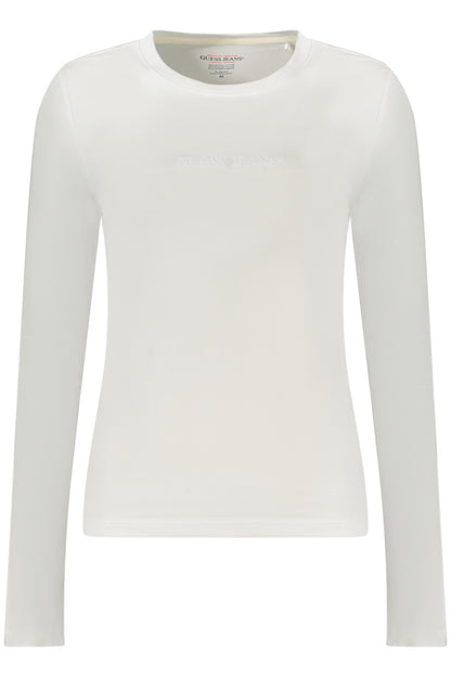 GUESS JEANS T-SHIRT MANICHE LUNGHE DONNA BIANCO