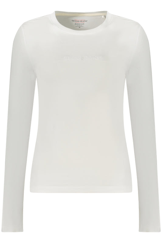 GUESS JEANS T-SHIRT MANICHE LUNGHE DONNA BIANCO