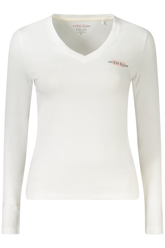 GUESS JEANS T-SHIRT MANICHE LUNGHE DONNA BIANCO