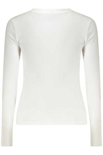 GUESS JEANS T-SHIRT MANICHE LUNGHE DONNA BIANCO