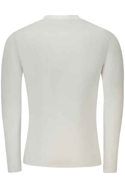 GUESS JEANS T-SHIRT MANICHE LUNGHE UOMO BIANCO