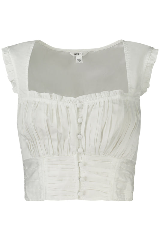 GUESS JEANS TOP DONNA BIANCO