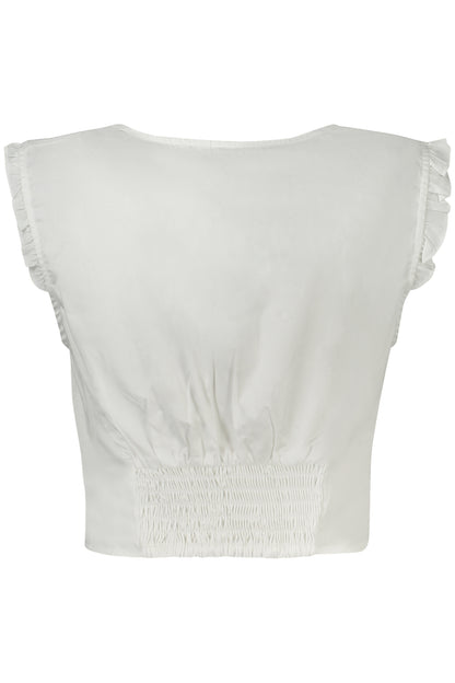 GUESS JEANS TOP DONNA BIANCO