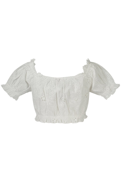 GUESS JEANS TOP DONNA BIANCO