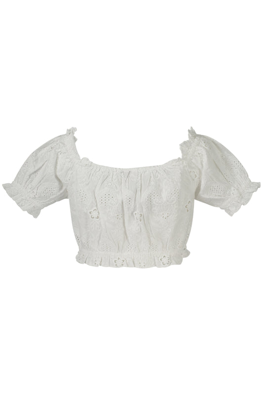 GUESS JEANS TOP DONNA BIANCO