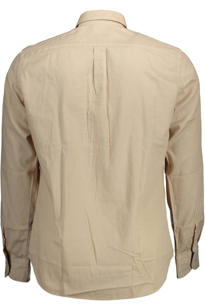 HARMONT & BLAINE CAMICIA MANICHE LUNGHE UOMO BEIGE