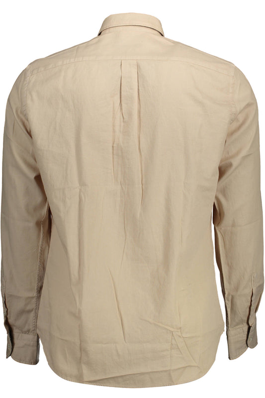 HARMONT & BLAINE CAMICIA MANICHE LUNGHE UOMO BEIGE