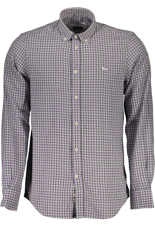 HARMONT & BLAINE CAMICIA MANICHE LUNGHE UOMO VIOLA