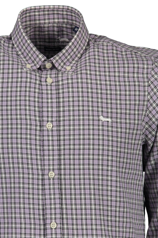 HARMONT & BLAINE CAMICIA MANICHE LUNGHE UOMO VIOLA