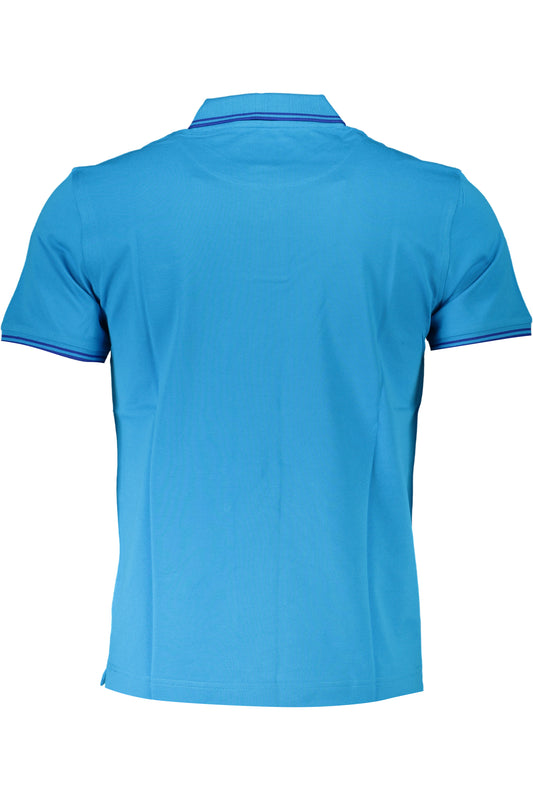 HARMONT & BLAINE POLO MANICHE CORTE UOMO AZZURRO