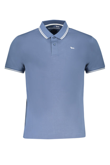 HARMONT & BLAINE POLO MANICHE CORTE UOMO BLU