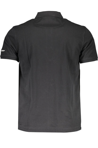 HARMONT & BLAINE POLO MANICHE CORTE UOMO NERO