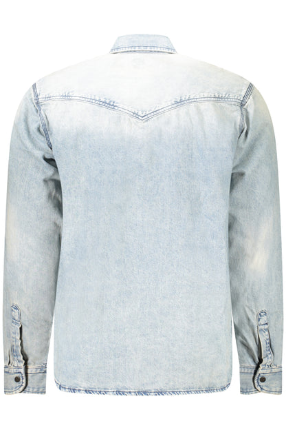 HUGO BOSS CAMICIA MANICHE LUNGHE UOMO AZZURRO