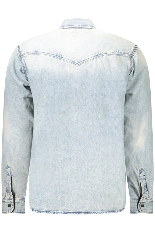 HUGO BOSS CAMICIA MANICHE LUNGHE UOMO AZZURRO