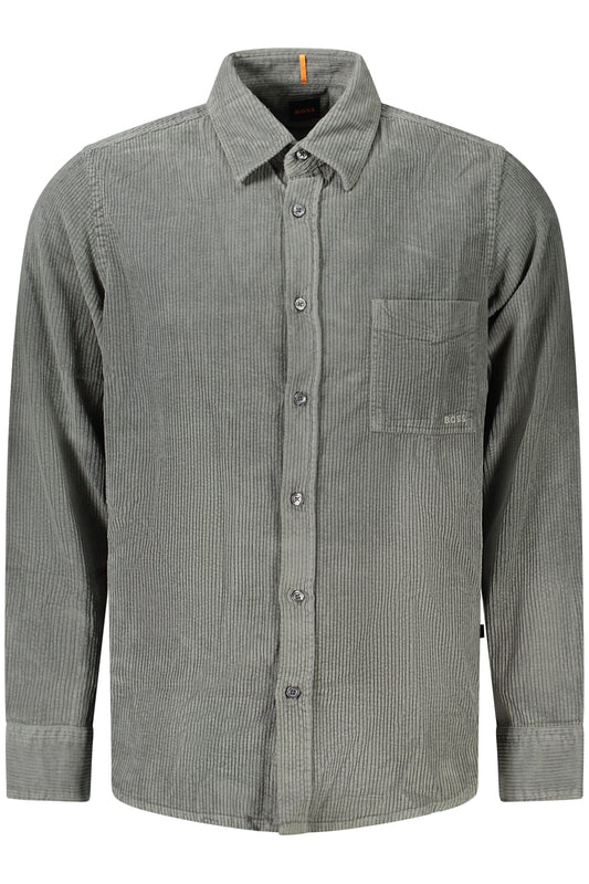 HUGO BOSS CAMICIA MANICHE LUNGHE UOMO VERDE