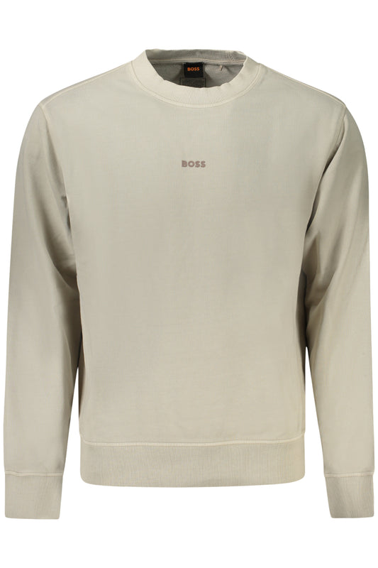 HUGO BOSS FELPA SENZA ZIP UOMO BEIGE