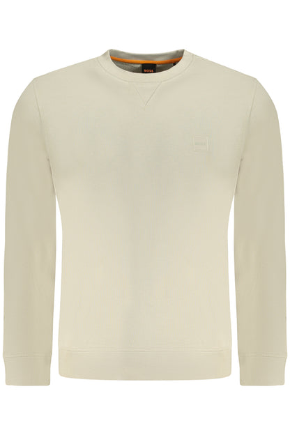 HUGO BOSS FELPA SENZA ZIP UOMO BEIGE