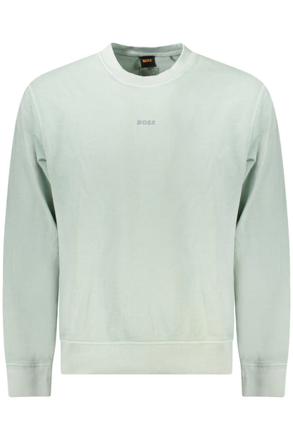 HUGO BOSS FELPA SENZA ZIP UOMO VERDE