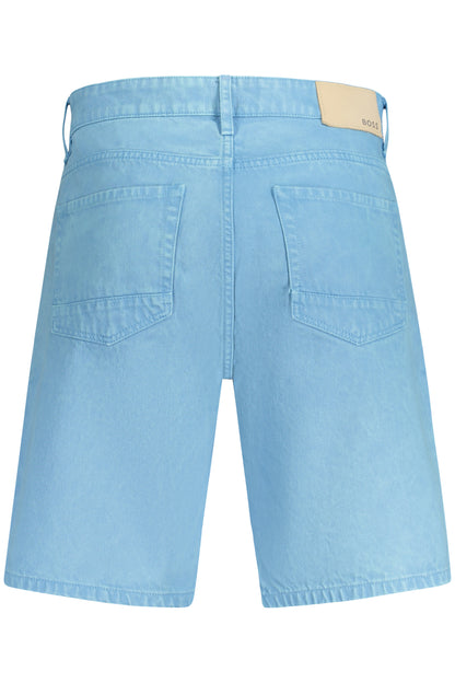 HUGO BOSS JEANS SHORT UOMO AZZURRO