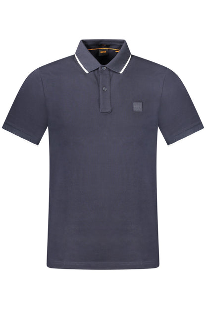 HUGO BOSS POLO MANICHE CORTE UOMO BLU