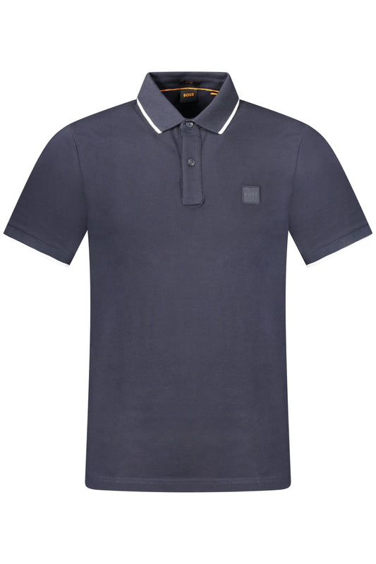 HUGO BOSS POLO MANICHE CORTE UOMO BLU