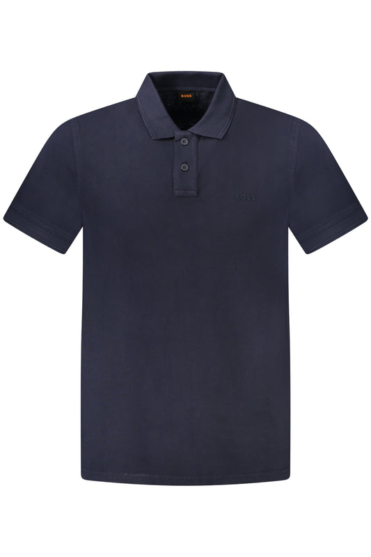 HUGO BOSS POLO MANICHE CORTE UOMO BLU